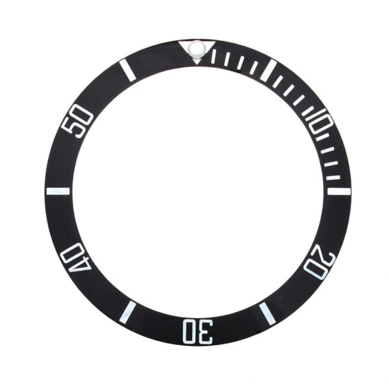 BLACK EXTRA SIZE CERAMIC BEZEL INSERT FOR ROLEX SUBMARINER GLOW GREEN IN DARK