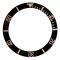 BLACK CERAMIC BEZEL INSERT FOR ROLEX SUBMARINER ROSE GOLD NUMBERS GLOW GREEN