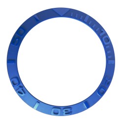 CERAMIC BEZEL FOR ROLEX YACHT MASTER 16622, 16623, 116622, 116623 BLUE ENGRAVED