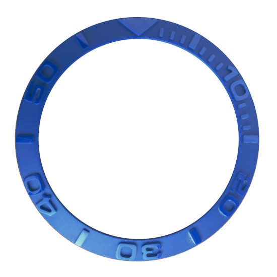CERAMIC BEZEL FOR ROLEX YACHT MASTER 16622, 16623, 116622, 116623 BLUE ENGRAVED