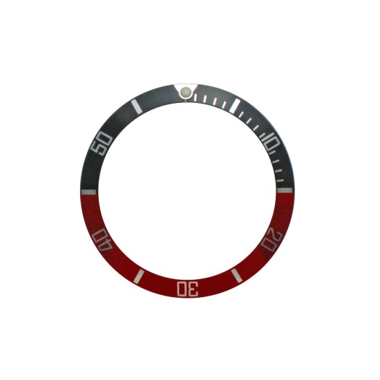 New High Quality Black & Red Aluminum Bezel Insert For Rolex Submariner & GMT
