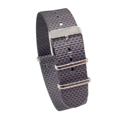 HNS Double Graphic Printed Snake Heavy Duty Ballistic Nylon Watch Strap With Polished Buckle