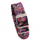 HNS Double Graphic Printed Purple Flowers Heavy Duty Ballistic Nylon Watch Strap With Polished Buckle