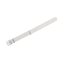 HNS Double Graphic Printed Ivory Heavy Duty Ballistic Nylon Watch Strap With Polished Buckle