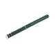 HNS Double Graphic Printed Green Dots Heavy Duty Ballistic Nylon Watch Strap With Polished Buckle