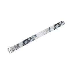 HNS Double Graphic Printed Smoky Heavy Duty Ballistic Nylon Watch Strap With Polished Buckle
