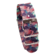 HNS Double Graphic Printed Cloud Heavy Duty Ballistic Nylon Watch Strap With Polished Buckle