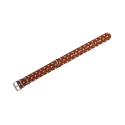 HNS Double Graphic Printed Giraffe Heavy Duty Ballistic Nylon Watch Strap With Polished Buckle