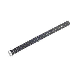 HNS Double Graphic Printed Firefly Heavy Duty Ballistic Nylon Watch Strap With Polished Buckle