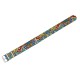 HNS Double Graphic Printed Arabesque Heavy Duty Ballistic Nylon Watch Strap With Polished Buckle