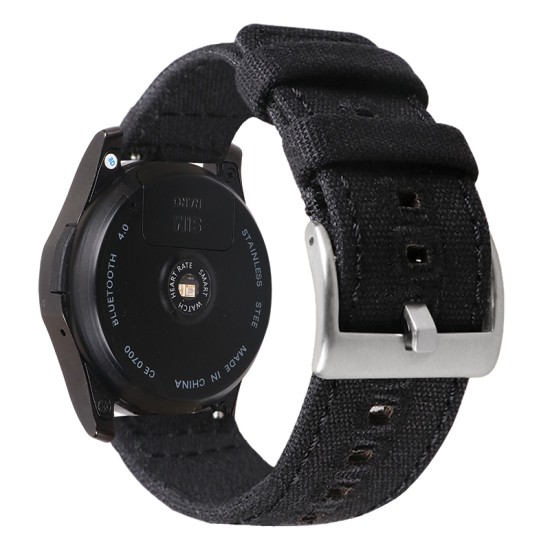 HNS Premium Canvas Cotton Quick Release Fashion Watch Replacement Band Straps