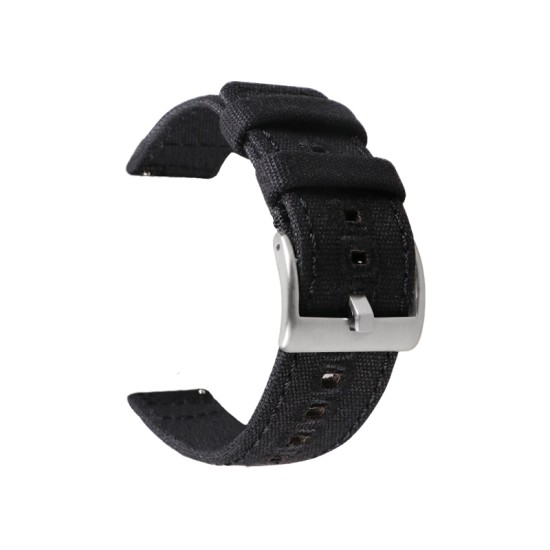 HNS Premium Canvas Cotton Quick Release Fashion Watch Replacement Band Straps