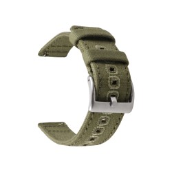 HNS Premium Canvas Cotton Quick Release Fashion Watch Replacement Band Straps