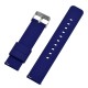 HNS Navy Soft Silicone Rubber Quick Release Watch Strap