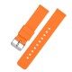 HNS Orange Soft Silicone Rubber Quick Release Watch Strap
