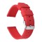 HNS Red Soft Silicone Rubber Quick Release Watch Strap