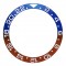 CERAMIC BEZEL FOR ROLEX 40MM GMT-MASTER II PEPSI BLUE RED WHITE NUMBERS ENGRAVED