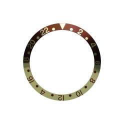 New High Quality Brown & Gold Bezel Insert For Rolex GMT Master I/II  & Submariner Watch