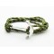 Slim 550 Olive Survival Adjustable Weave Anchors Bracelet 
