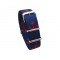 HNS Double Graphic Printed Red Anchor Heavy Duty Ballistic Nylon Watch Strap With Polished Stainless Steel Buckle